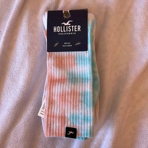 Hollister Tie Dye pink and blue socks